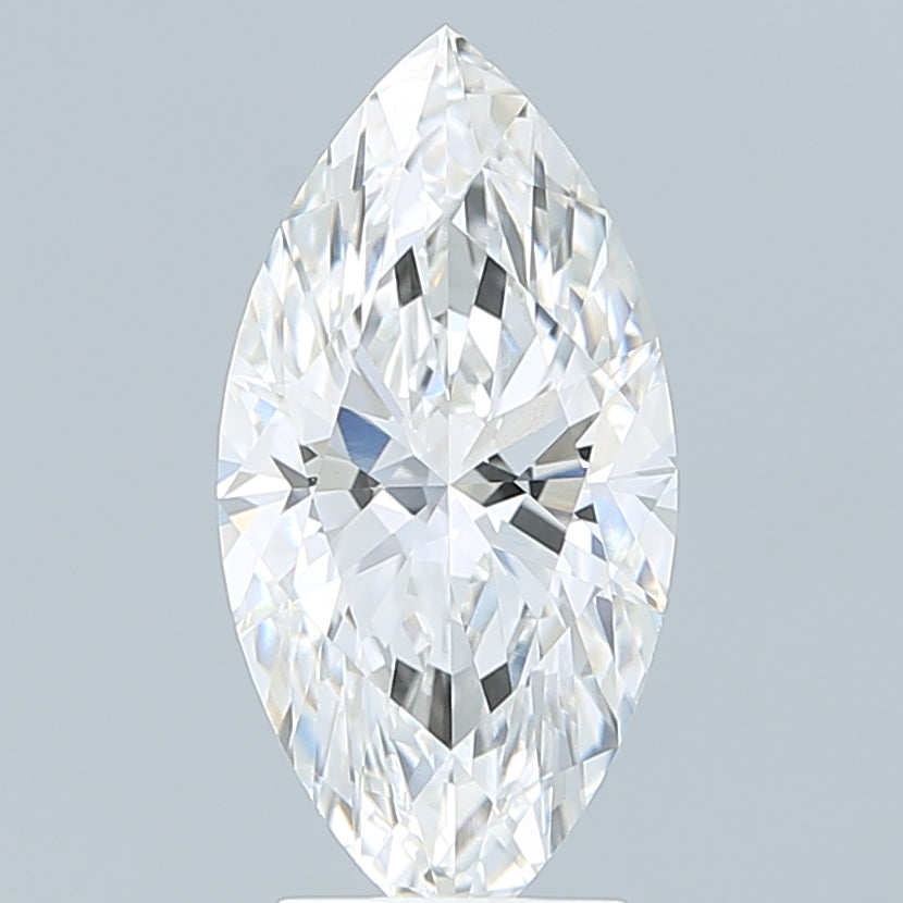 3.08 Carat Marquise Shaped, Ideal Cut, F Color, VVS2 Clarity, IGI Certified Lab Grown Diamond