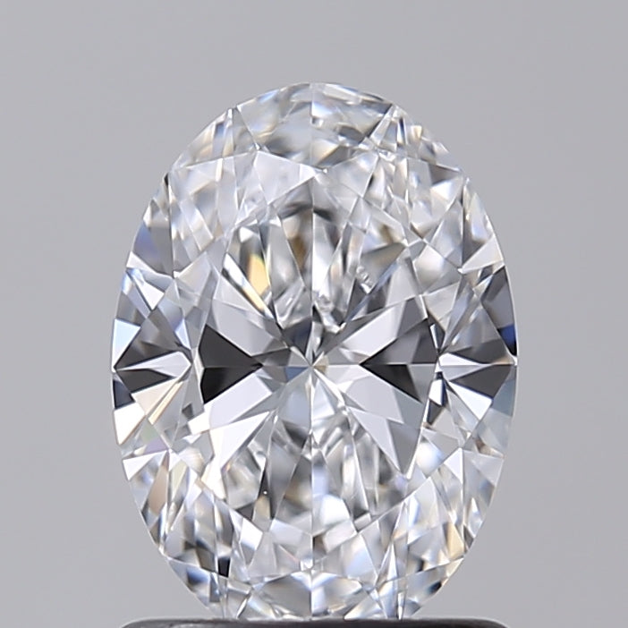 1.00 Carat Oval Shaped, Ideal Cut, D Color, VVS1 Clarity, IGI Certified Lab Grown Diamond