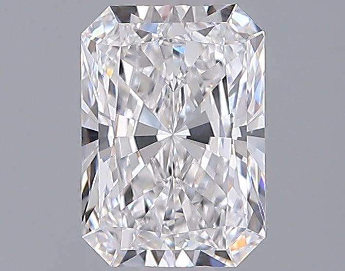 1.34 Carat Radiant Shaped, Ideal Cut, D Color, VVS2 Clarity, IGI Certified Lab Grown Diamond