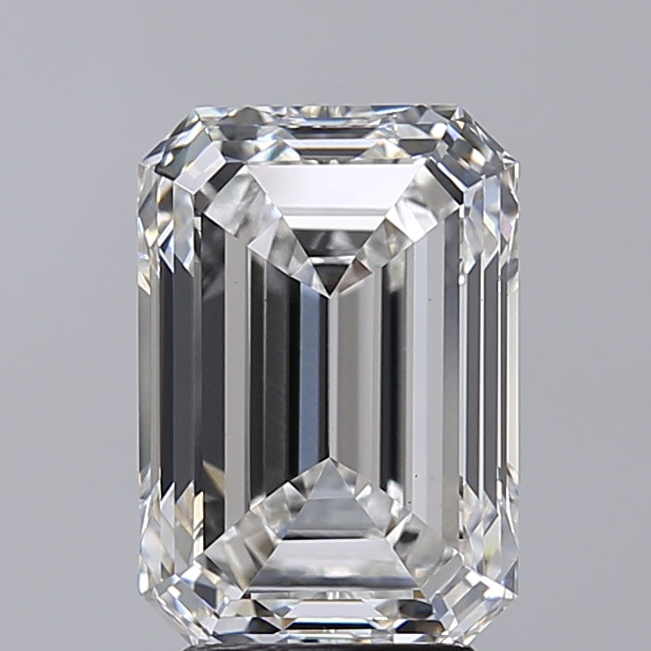 4.00 Carat Emerald Shaped, Very Good Cut, F Color, VS1 Clarity, IGI Certified Lab Grown Diamond
