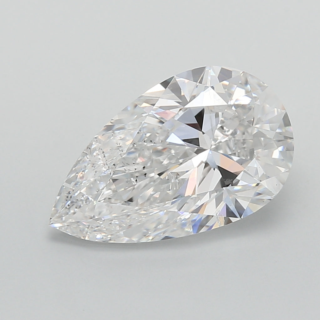 3.01 Carat Pear Shaped, Ideal Cut, E Color, SI1 Clarity, IGI Certified Lab Grown Diamond