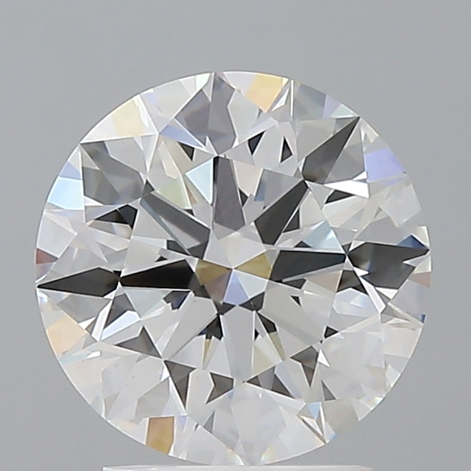 2.55 Carat Round Shaped, Ideal Cut, D Color, VVS2 Clarity, IGI Certified Lab Grown Diamond