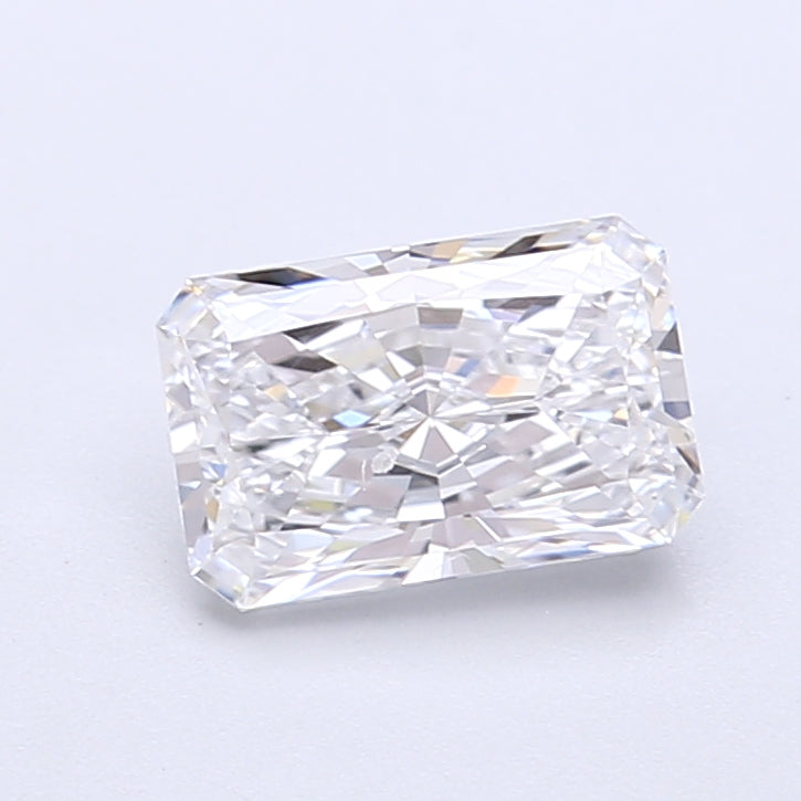 1.31 Carat Radiant Shaped, Very Good Cut, D Color, VVS2 Clarity, IGI Certified Lab Grown Diamond