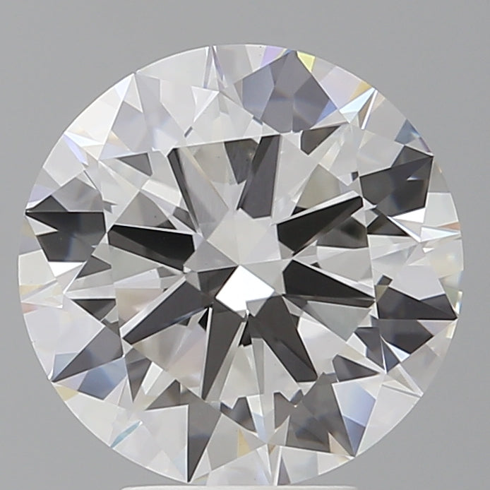 5.01 Carat Round Shaped, Excellent Cut, F Color, VVS2 Clarity, IGI Certified Lab Grown Diamond