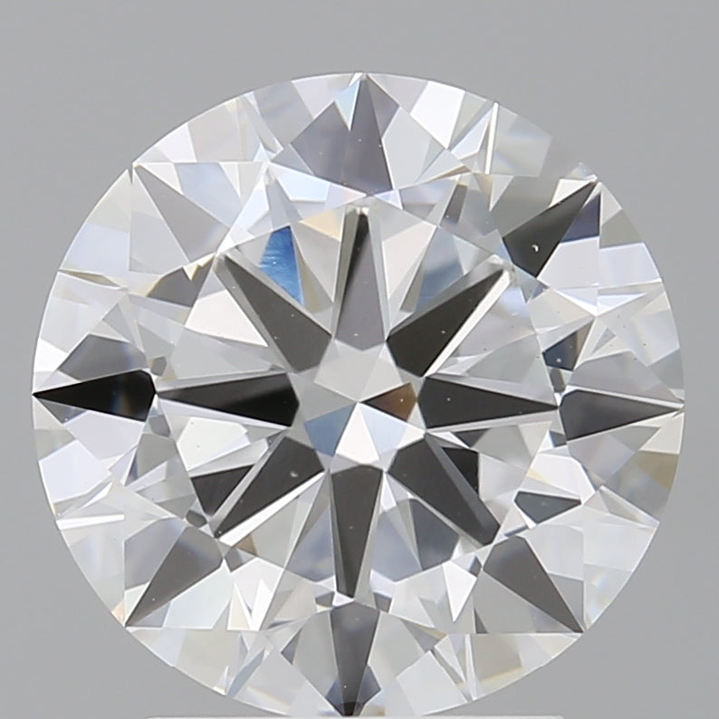 3.00 Carat Round Shaped, Excellent Cut, E Color, VVS2 Clarity, IGI Certified Lab Grown Diamond