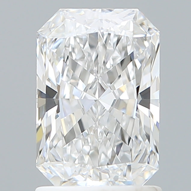 1.56 Carat Radiant Shaped, Ideal Cut, D Color, VVS1 Clarity, IGI Certified Lab Grown Diamond