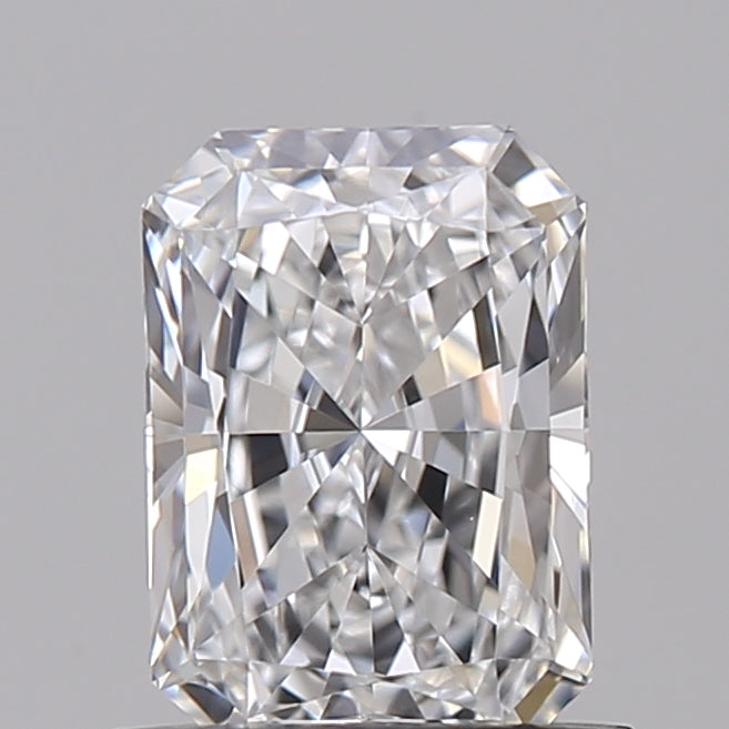 0.92 Carat Radiant Shaped, Ideal Cut, D Color, VVS2 Clarity, IGI Certified Lab Grown Diamond
