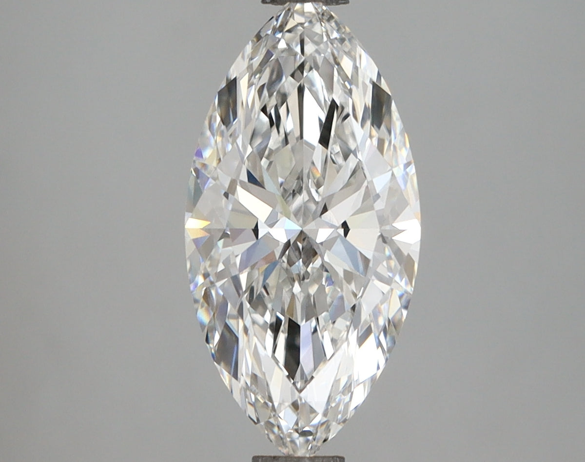 2.09 Carat Marquise Shaped, Excellent Cut, E Color, VVS2 Clarity, IGI Certified Lab Grown Diamond