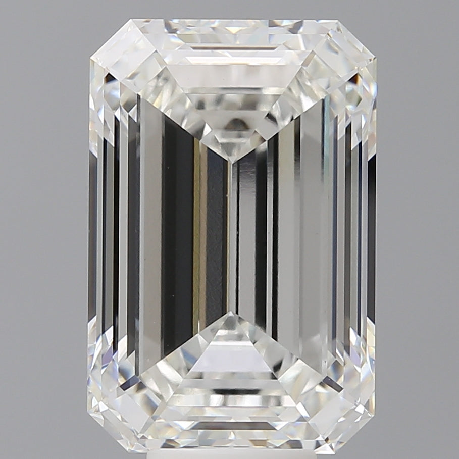 10.09 Carat Emerald Shaped, Ideal Cut, F Color, VS1 Clarity, IGI Certified Lab Grown Diamond