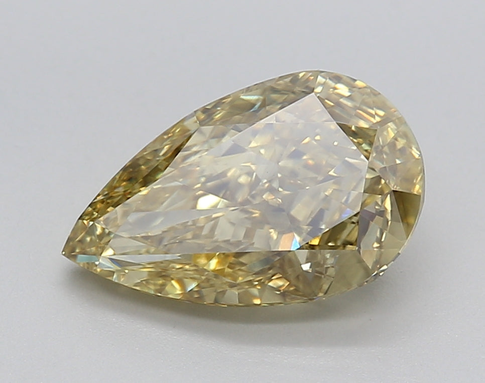 2.60 Carat Pear Shaped, Excellent Cut, VS2 Clarity, IGI Certified Lab Grown Diamond