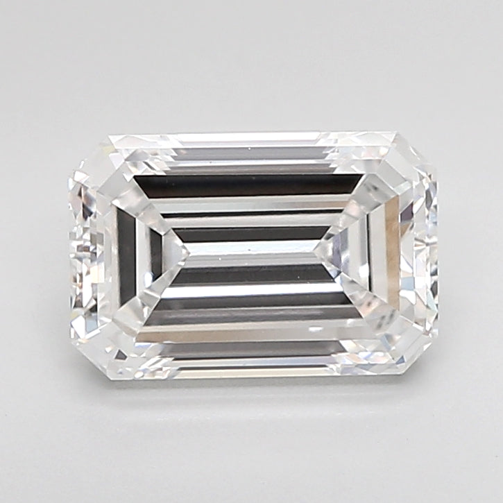 2.01 Carat Emerald Shaped, Very Good Cut, D Color, VVS2 Clarity, IGI Certified Lab Grown Diamond