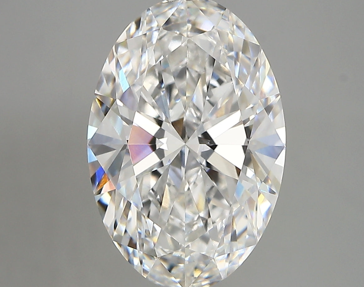 4.12 Carat Oval Shaped, Very Good Cut, D Color, VVS1 Clarity, IGI Certified Lab Grown Diamond