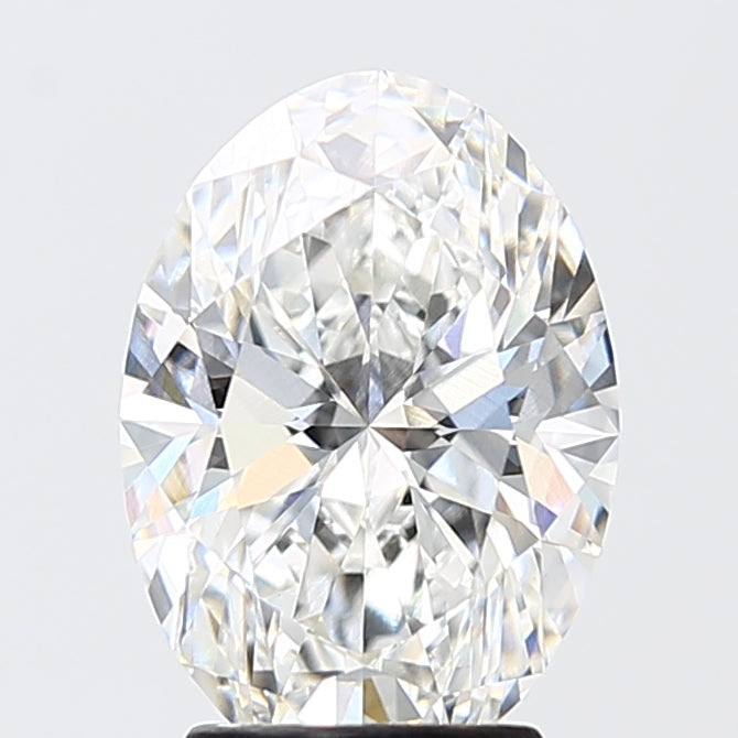 3.08 Carat Oval Shaped, Excellent Cut, F Color, VVS2 Clarity, IGI Certified Lab Grown Diamond