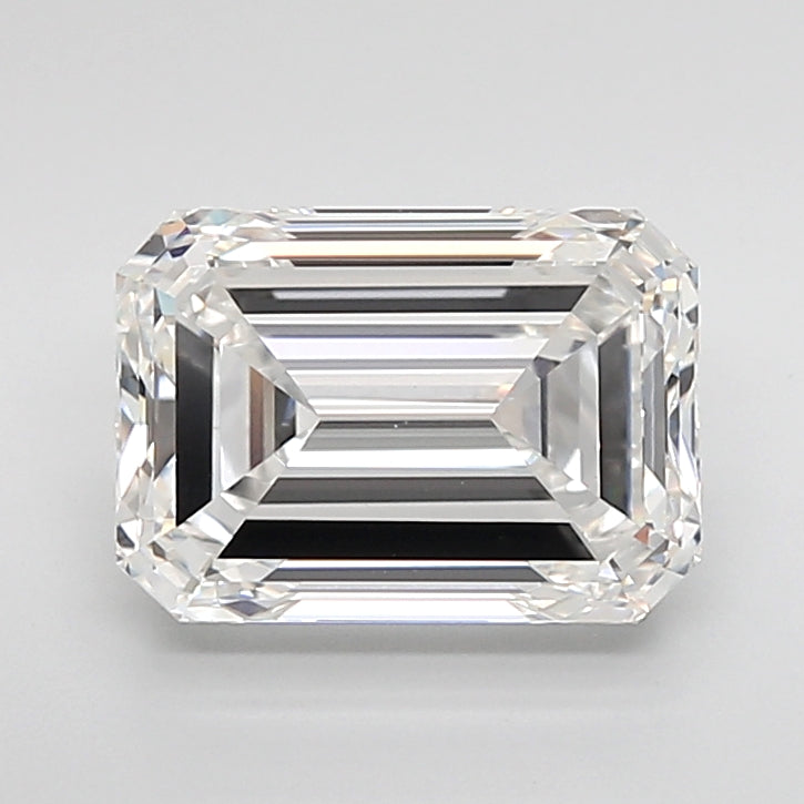 3.27 Carat Emerald Shaped, Excellent Cut, F Color, VVS2 Clarity, IGI Certified Lab Grown Diamond