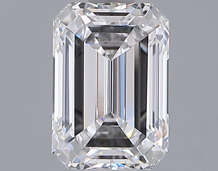 1.51 Carat Emerald Shaped, Ideal Cut, D Color, VS1 Clarity, IGI Certified Lab Grown Diamond
