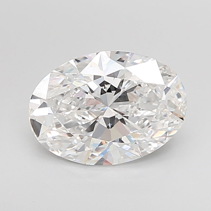 4.00 Carat Oval Shaped, Ideal Cut, D Color, VVS2 Clarity, IGI Certified Lab Grown Diamond