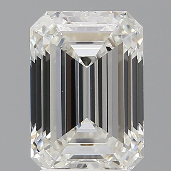 2.60 Carat Emerald Shaped, Ideal Cut, F Color, VS1 Clarity, IGI Certified Lab Grown Diamond