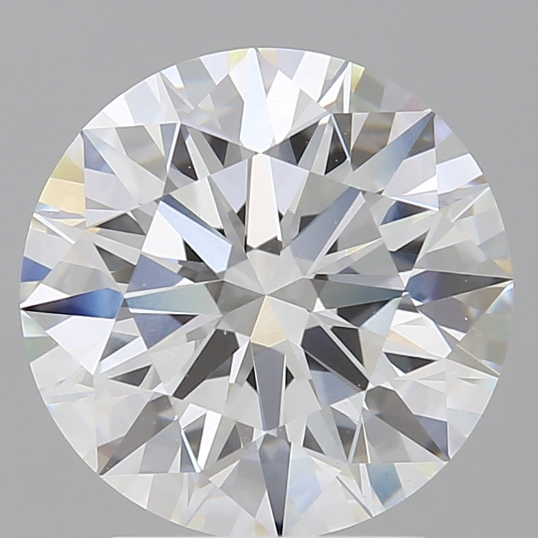 3.08 Carat Round Shaped, Ideal Cut, E Color, VVS2 Clarity, IGI Certified Lab Grown Diamond