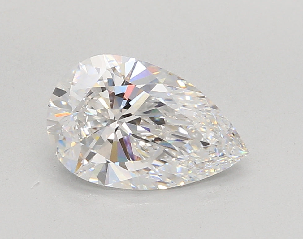 2.04 Carat Pear Shaped, Ideal Cut, D Color, VVS1 Clarity, IGI Certified Lab Grown Diamond