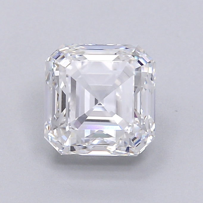 1.90 Carat Asscher Shaped, Very Good Cut, D Color, VVS2 Clarity, IGI Certified Lab Grown Diamond
