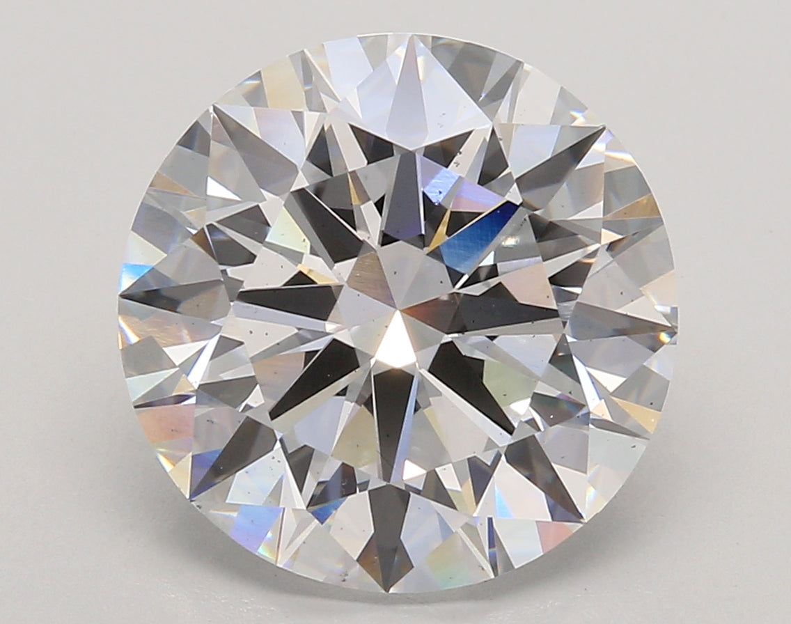 7.05 Carat Round Shaped, Ideal Cut, D Color, SI1 Clarity, IGI Certified Lab Grown Diamond