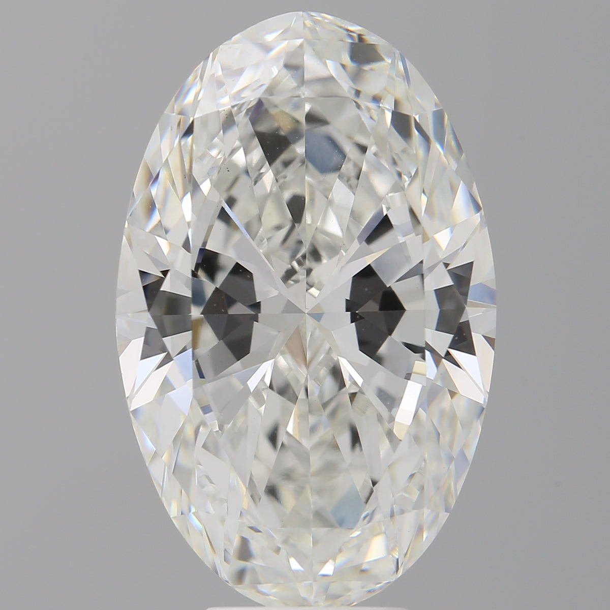 8.09 Carat Oval Shaped, Ideal Cut, F Color, VVS2 Clarity, IGI Certified Lab Grown Diamond