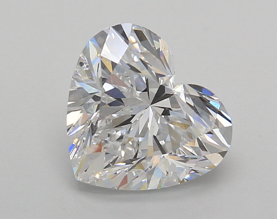 2.52 Carat Heart Shaped, Very Good Cut, D Color, VS1 Clarity, IGI Certified Lab Grown Diamond