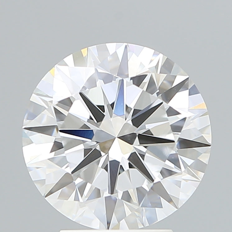 3.71 Carat Round Shaped, Excellent Cut, F Color, VVS2 Clarity, IGI Certified Lab Grown Diamond