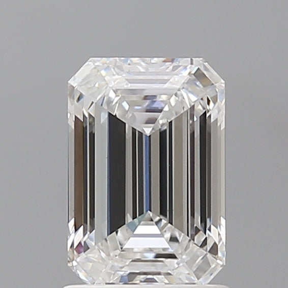 1.50 Carat Emerald Shaped, Ideal Cut, D Color, VVS2 Clarity, IGI Certified Lab Grown Diamond