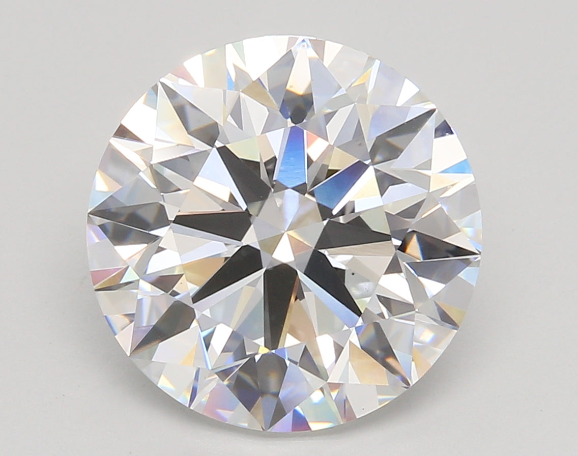 6.58 Carat Round Shaped, Ideal Cut, F Color, VS1 Clarity, IGI Certified Lab Grown Diamond