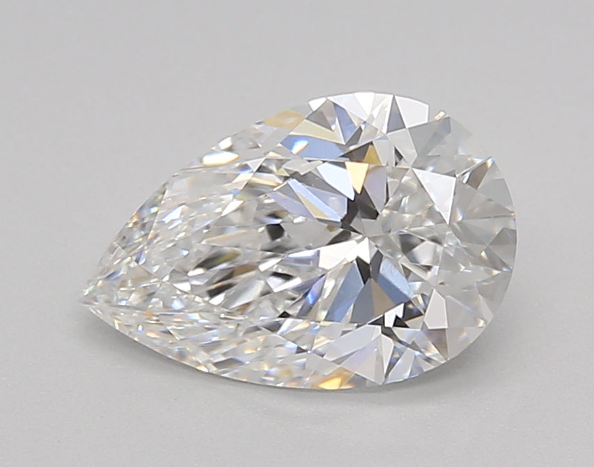 1.50 Carat Pear Shaped, Excellent Cut, D Color, VVS2 Clarity, IGI Certified Lab Grown Diamond