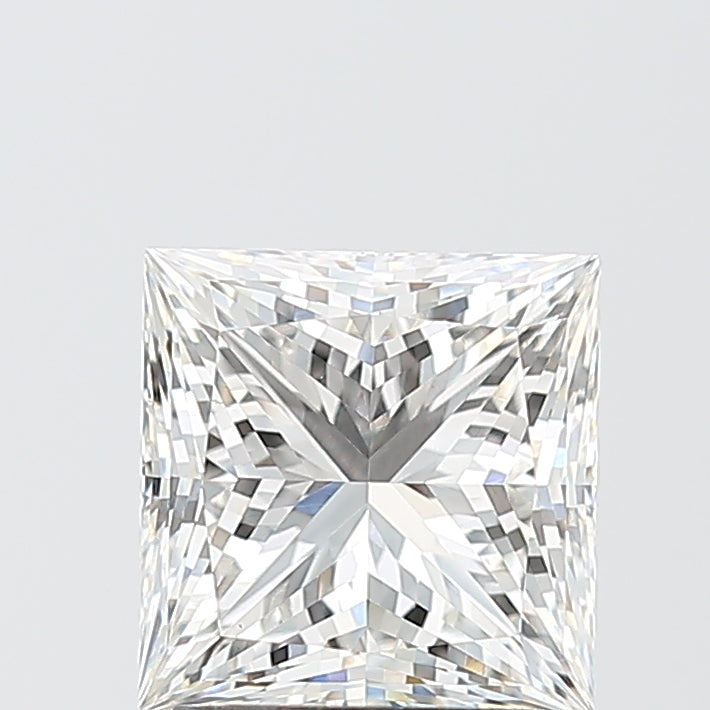 2.13 Carat Princess Shaped, Ideal Cut, F Color, VS1 Clarity, IGI Certified Lab Grown Diamond