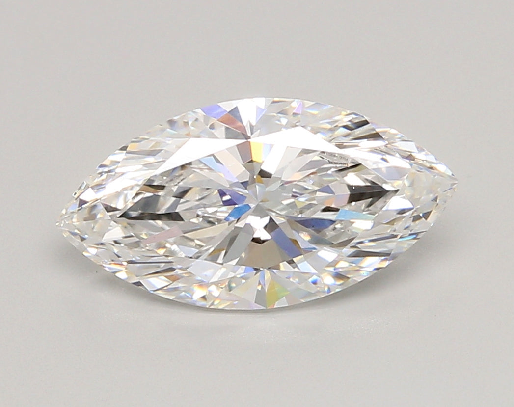 2.57 Carat Marquise Shaped, Ideal Cut, E Color, VS1 Clarity, IGI Certified Lab Grown Diamond