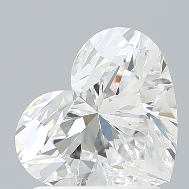 1.66 Carat Heart Shaped, Ideal Cut, D Color, VVS1 Clarity, IGI Certified Lab Grown Diamond