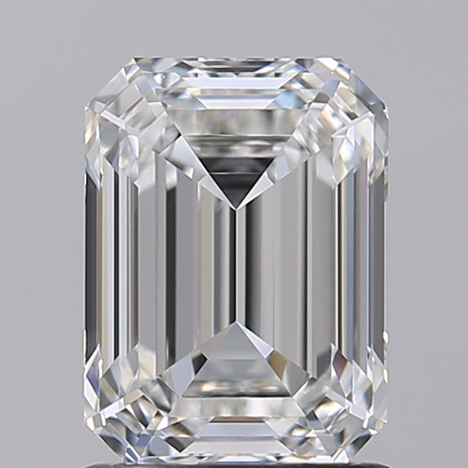 1.52 Carat Emerald Shaped, Ideal Cut, E Color, VVS1 Clarity, IGI Certified Lab Grown Diamond