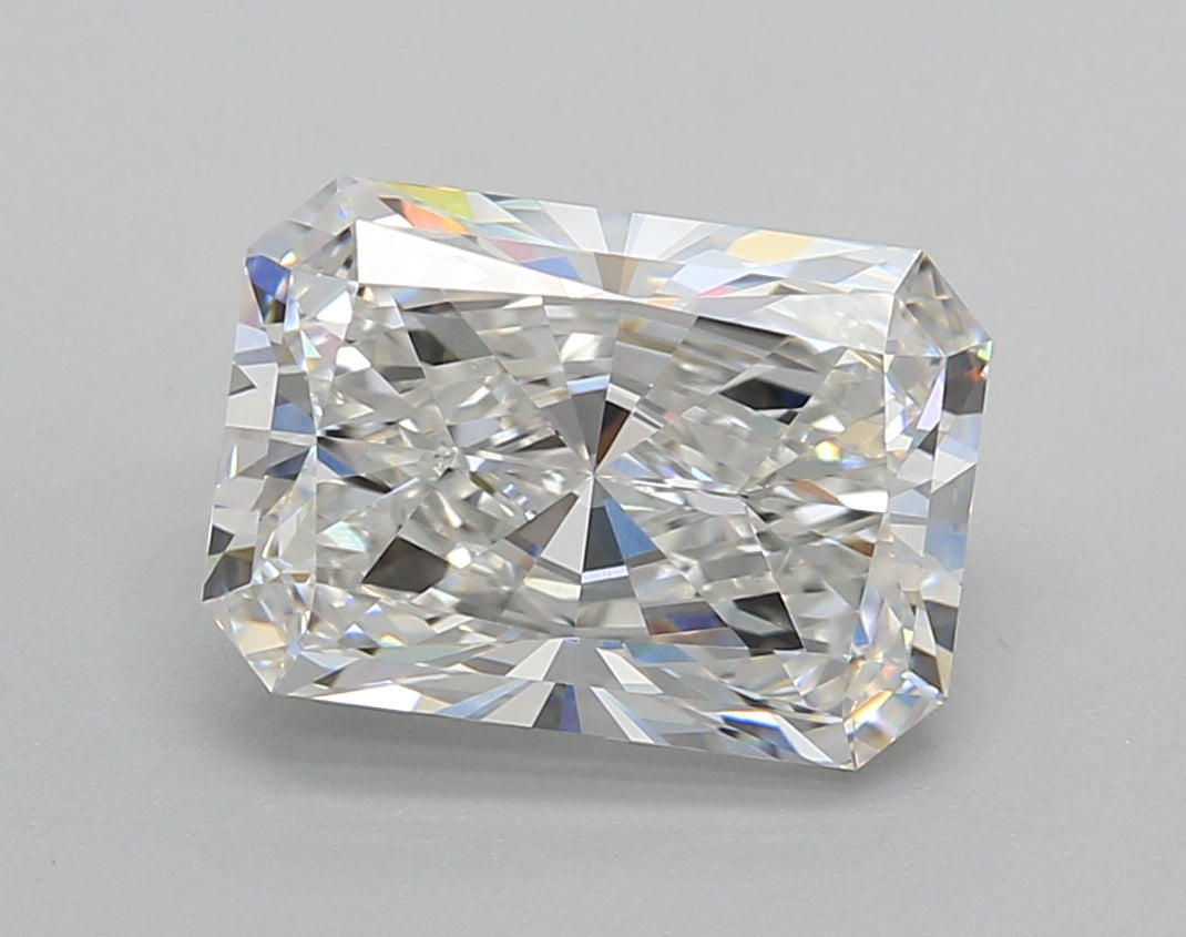 3.51 Carat Radiant Shaped, Excellent Cut, E Color, VVS2 Clarity, IGI Certified Lab Grown Diamond