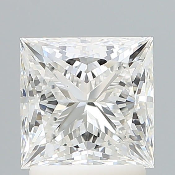2.05 Carat Princess Shaped, Ideal Cut, E Color, VS1 Clarity, IGI Certified Lab Grown Diamond