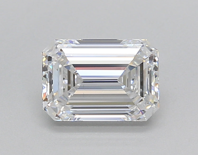 1.02 Carat Emerald Shaped, Excellent Cut, D Color, VS2 Clarity, IGI Certified Lab Grown Diamond