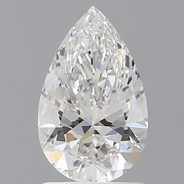 1.54 Carat Pear Shaped, Ideal Cut, E Color, VVS2 Clarity, IGI Certified Lab Grown Diamond