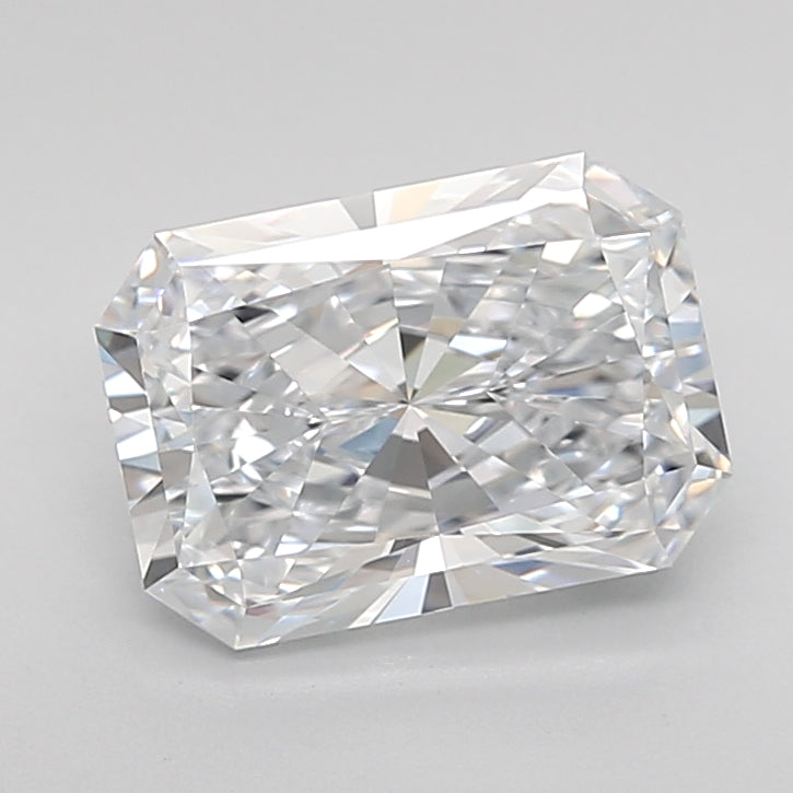 2.16 Carat Radiant Shaped, Ideal Cut, E Color, VVS1 Clarity, IGI Certified Lab Grown Diamond