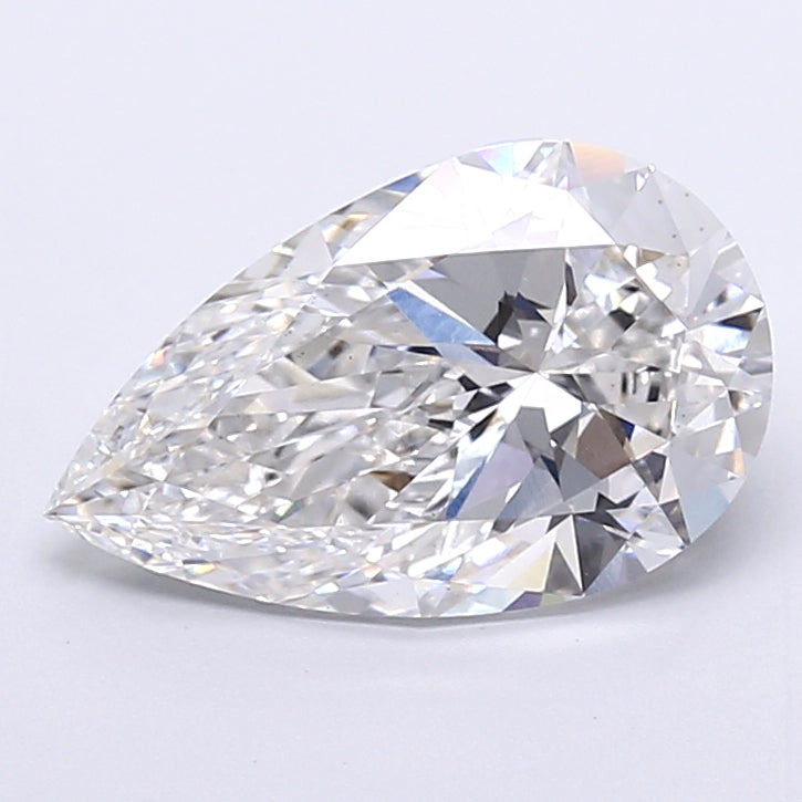 4.03 Carat Pear Shaped, Very Good Cut, E Color, VS1 Clarity, IGI Certified Lab Grown Diamond
