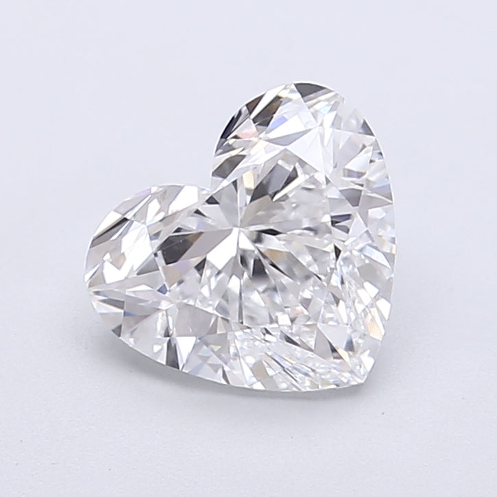1.70 Carat Heart Shaped, Very Good Cut, D Color, VVS2 Clarity, IGI Certified Lab Grown Diamond