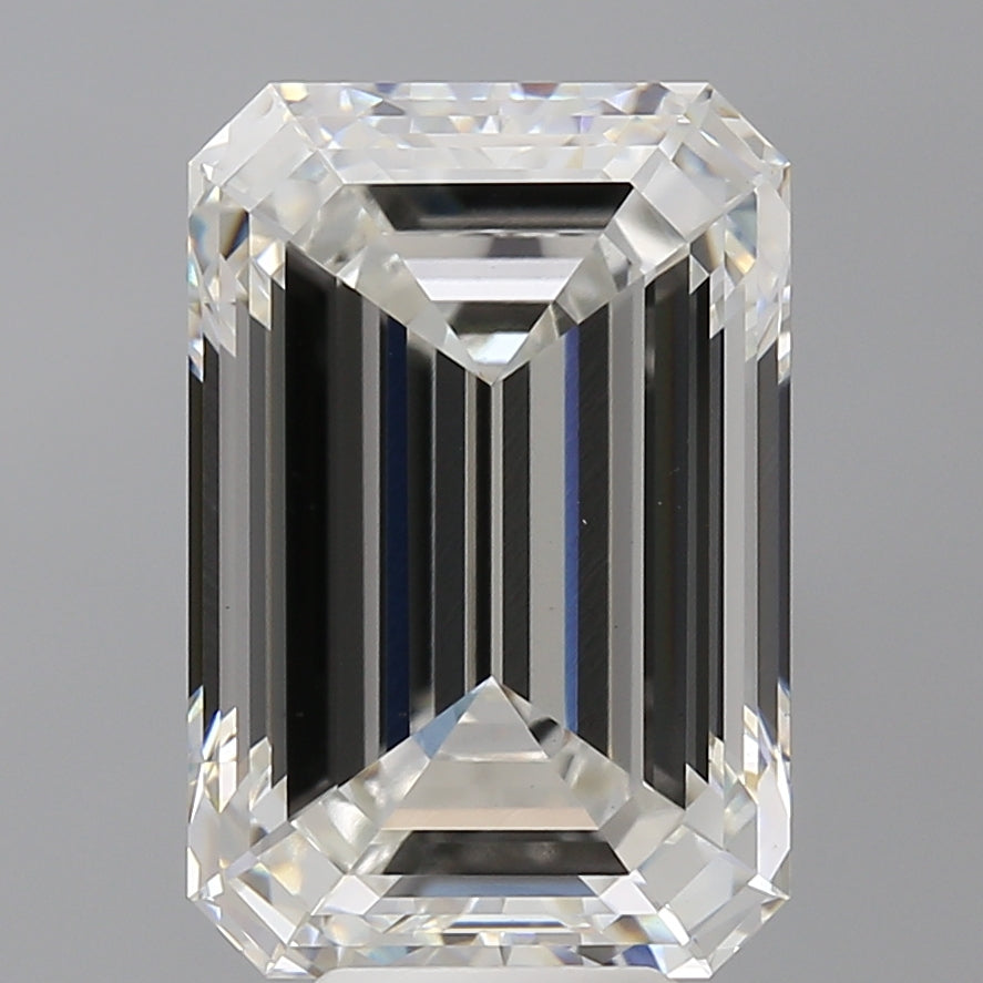 8.58 Carat Emerald Shaped, Ideal Cut, F Color, VS1 Clarity, IGI Certified Lab Grown Diamond