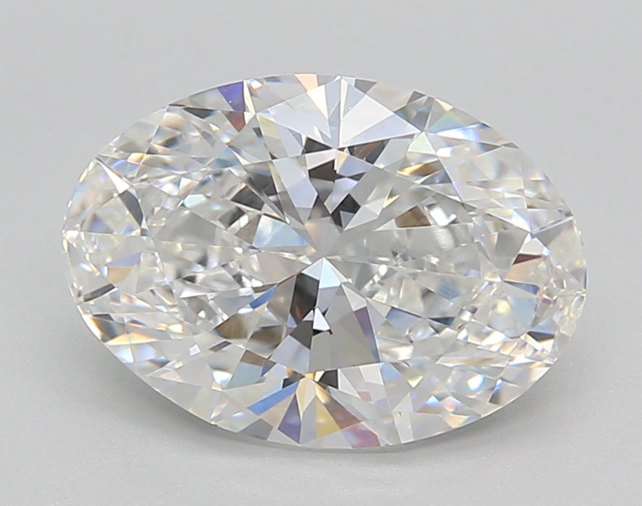 3.02 Carat Oval Shaped, Excellent Cut, D Color, VVS2 Clarity, IGI Certified Lab Grown Diamond