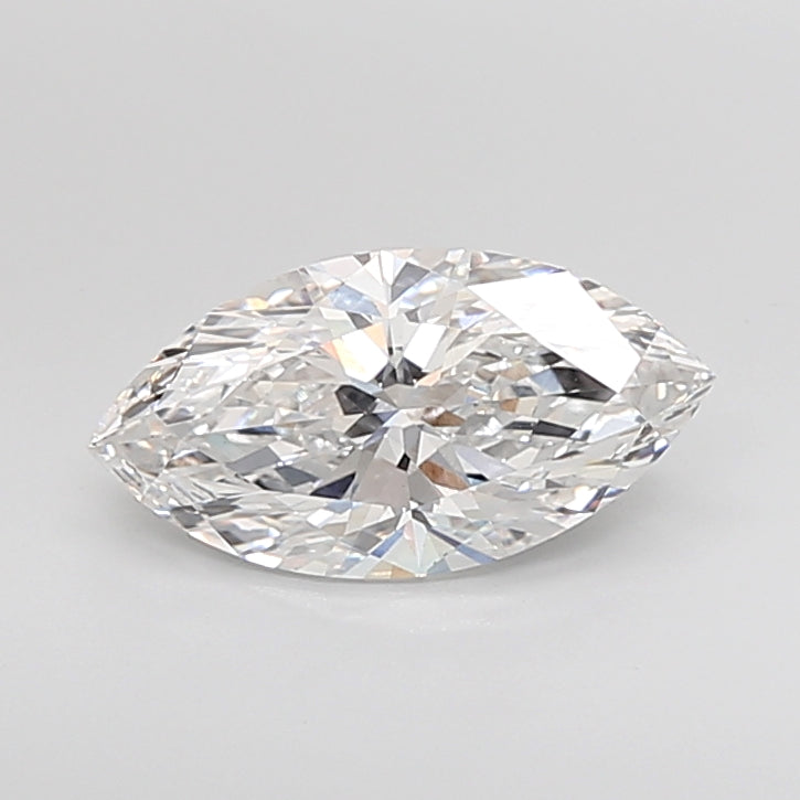 3.09 Carat Marquise Shaped, Ideal Cut, E Color, VVS2 Clarity, IGI Certified Lab Grown Diamond