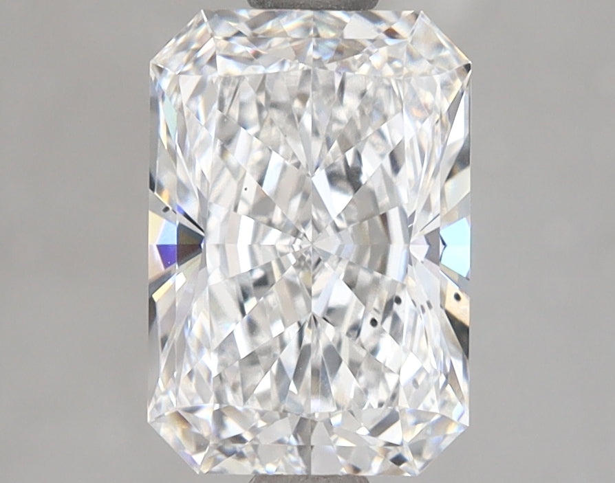 2.19 Carat Radiant Shaped, Ideal Cut, D Color, VS2 Clarity, IGI Certified Lab Grown Diamond
