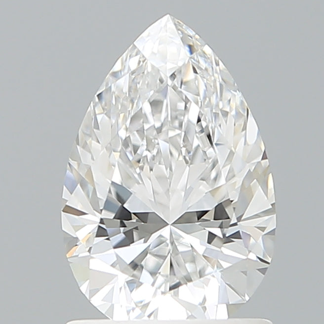 1.26 Carat Pear Shaped, Ideal Cut, E Color, VVS1 Clarity, IGI Certified Lab Grown Diamond