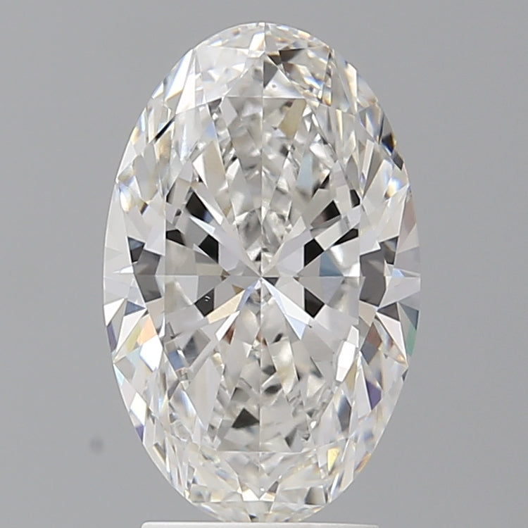 3.05 Carat Oval Shaped, Ideal Cut, F Color, VVS2 Clarity, IGI Certified Lab Grown Diamond