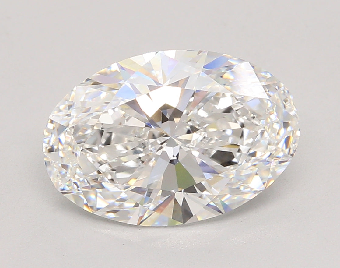 5.03 Carat Oval Shaped, Ideal Cut, D Color, VVS2 Clarity, IGI Certified Lab Grown Diamond