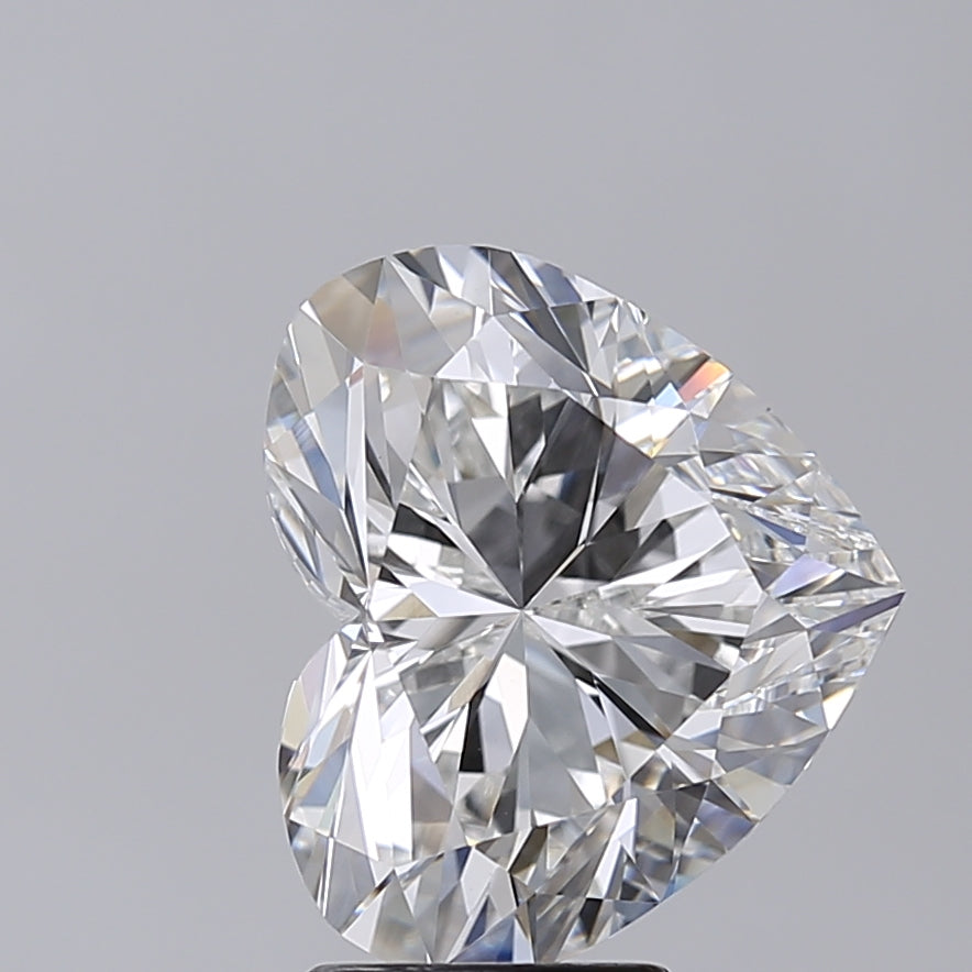 5.02 Carat Heart Shaped, Very Good Cut, F Color, VVS2 Clarity, IGI Certified Lab Grown Diamond